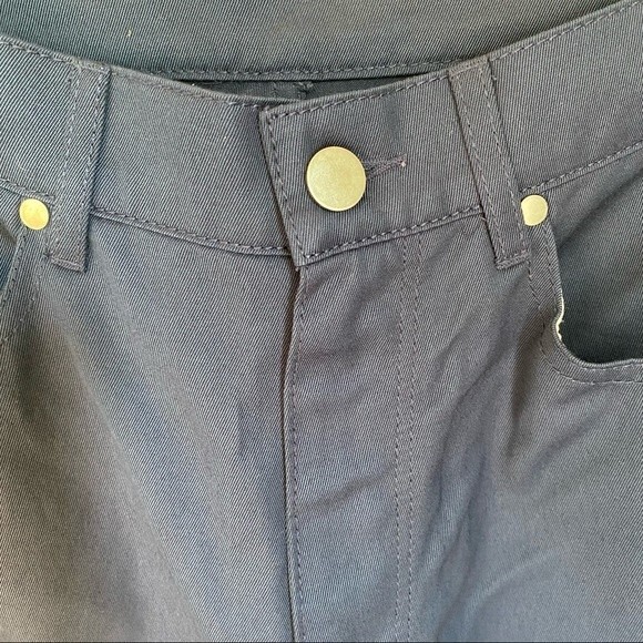 BLDWN Blue White High Waisted Pants Cropped Wide Leg Skater Size 28 - Picture 11 of 11